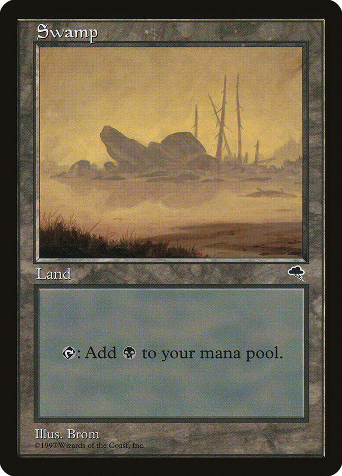 Swamp (Large Jutting Stone) [Tempest] | Card Merchant Takapuna