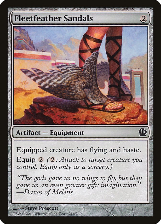 Fleetfeather Sandals [Theros] | Card Merchant Takapuna