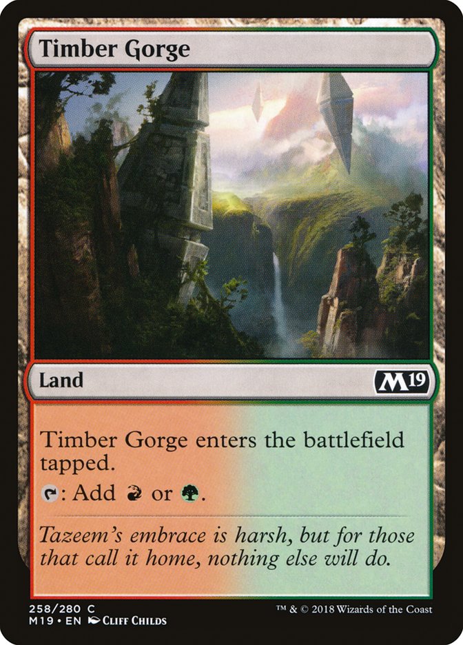 Timber Gorge [Core Set 2019] | Card Merchant Takapuna