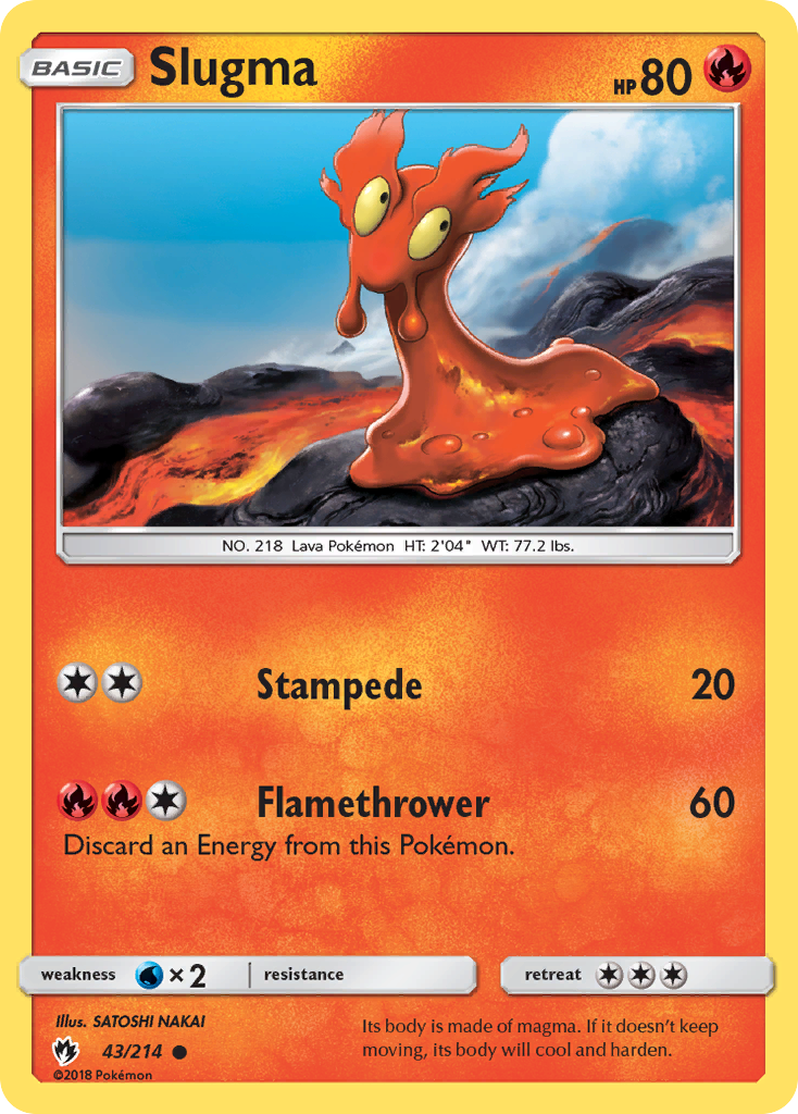 Slugma (43/214) [Sun & Moon: Lost Thunder] | Card Merchant Takapuna