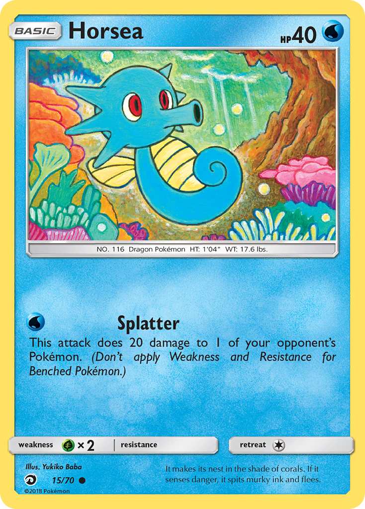 Horsea (15/70) [Sun & Moon: Dragon Majesty] | Card Merchant Takapuna