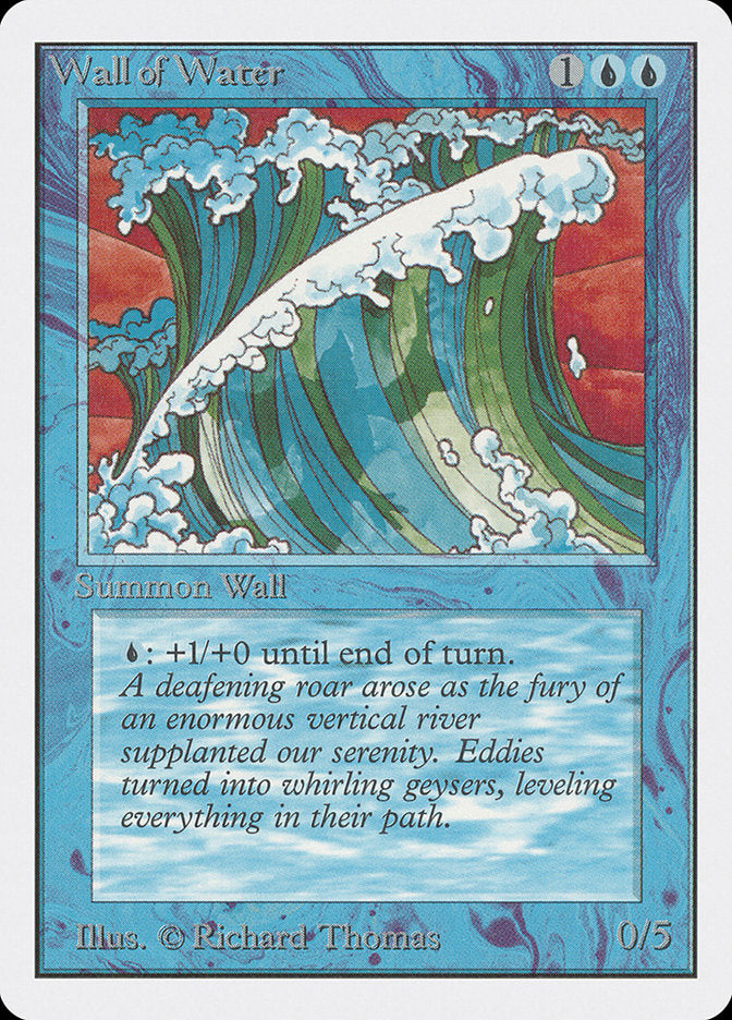 Wall of Water [Unlimited Edition] | Card Merchant Takapuna