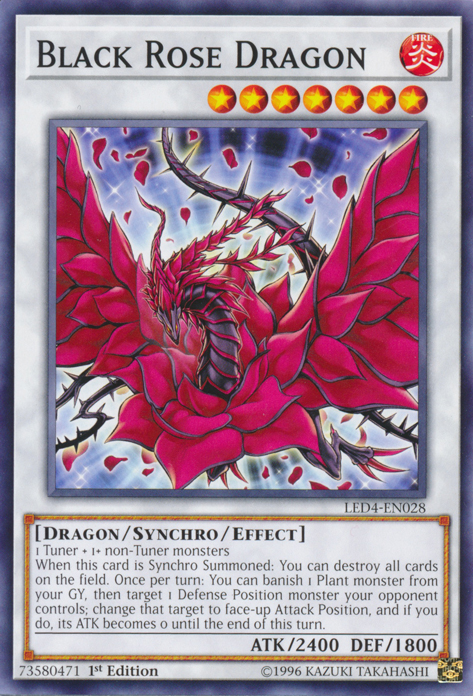 Black Rose Dragon [LED4-EN028] Common | Card Merchant Takapuna