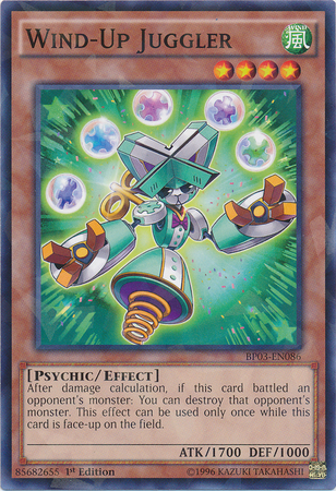 Wind-Up Juggler [BP03-EN086] Shatterfoil Rare | Card Merchant Takapuna