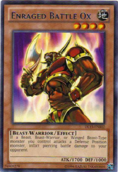 Enraged Battle Ox (Blue) [DL15-EN002] Rare | Card Merchant Takapuna