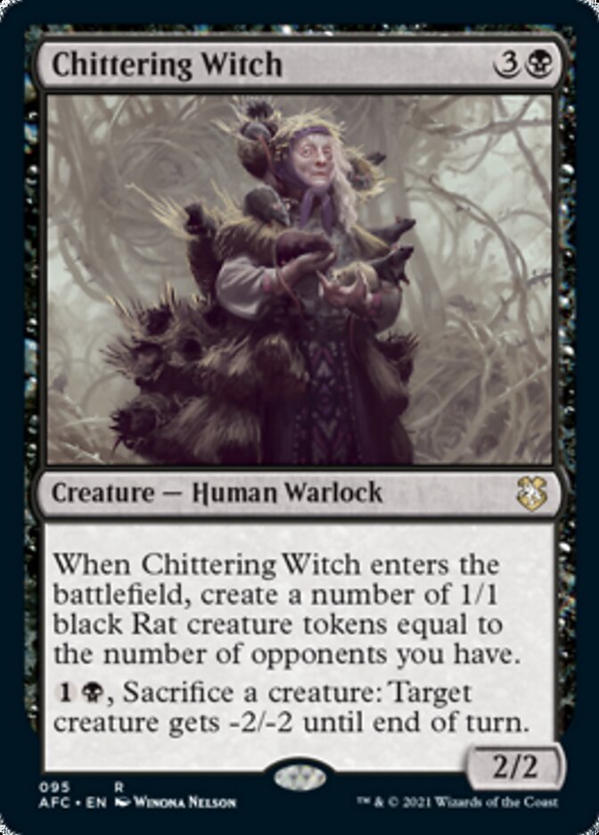 Chittering Witch [Dungeons & Dragons: Adventures in the Forgotten Realms Commander] | Card Merchant Takapuna