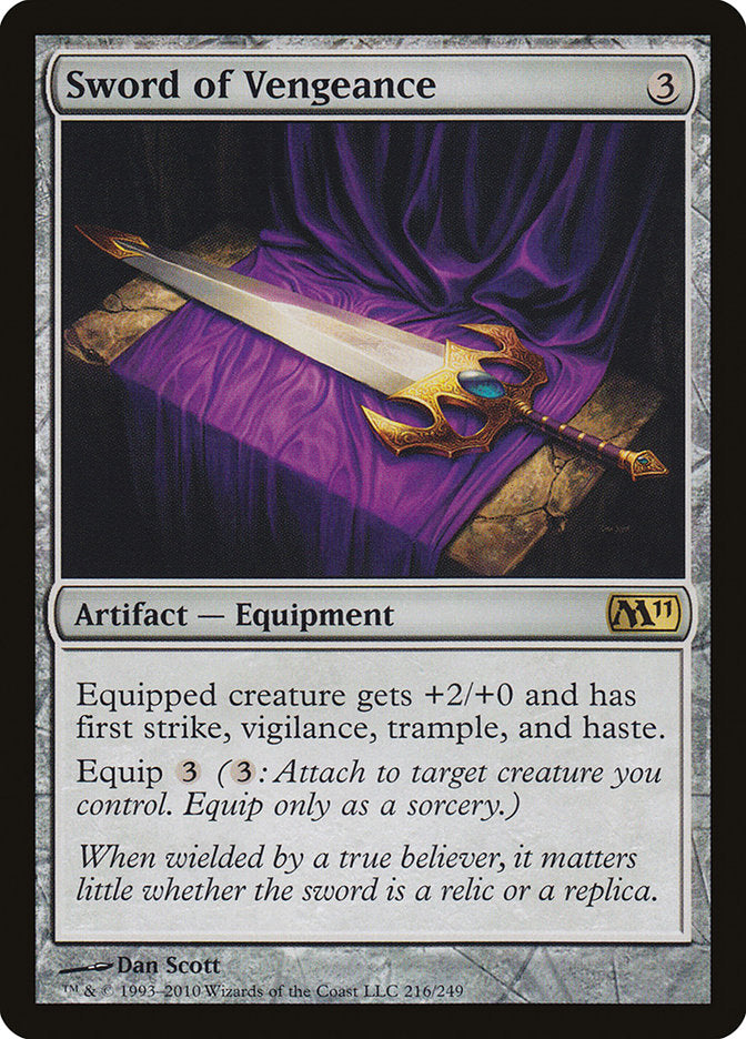 Sword of Vengeance [Magic 2011] | Card Merchant Takapuna