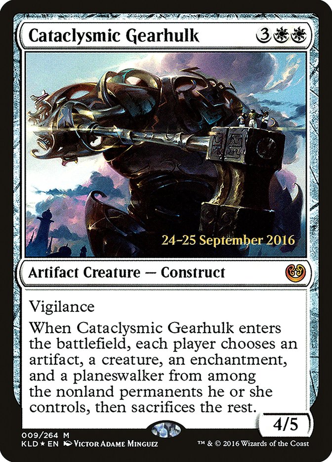 Cataclysmic Gearhulk [Kaladesh Prerelease Promos] | Card Merchant Takapuna