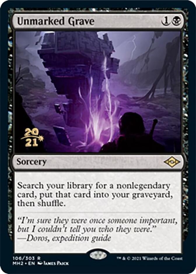 Unmarked Grave [Modern Horizons 2 Prerelease Promos] | Card Merchant Takapuna