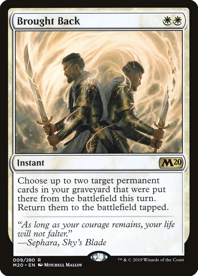 Brought Back [Core Set 2020] | Card Merchant Takapuna