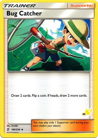 Bug Catcher (189/236) (Pikachu Stamp #26) [Battle Academy 2020] | Card Merchant Takapuna