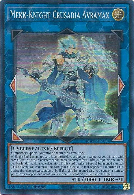 Mekk-Knight Crusadia Avramax [MAZE-EN054] Super Rare | Card Merchant Takapuna