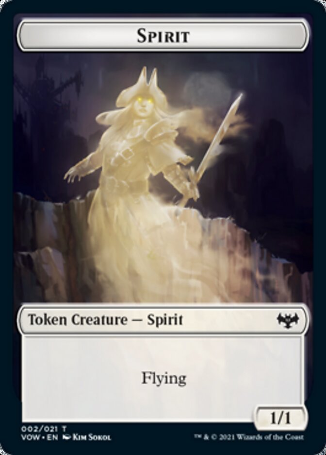 Spirit Token (002) [Innistrad: Crimson Vow Tokens] | Card Merchant Takapuna