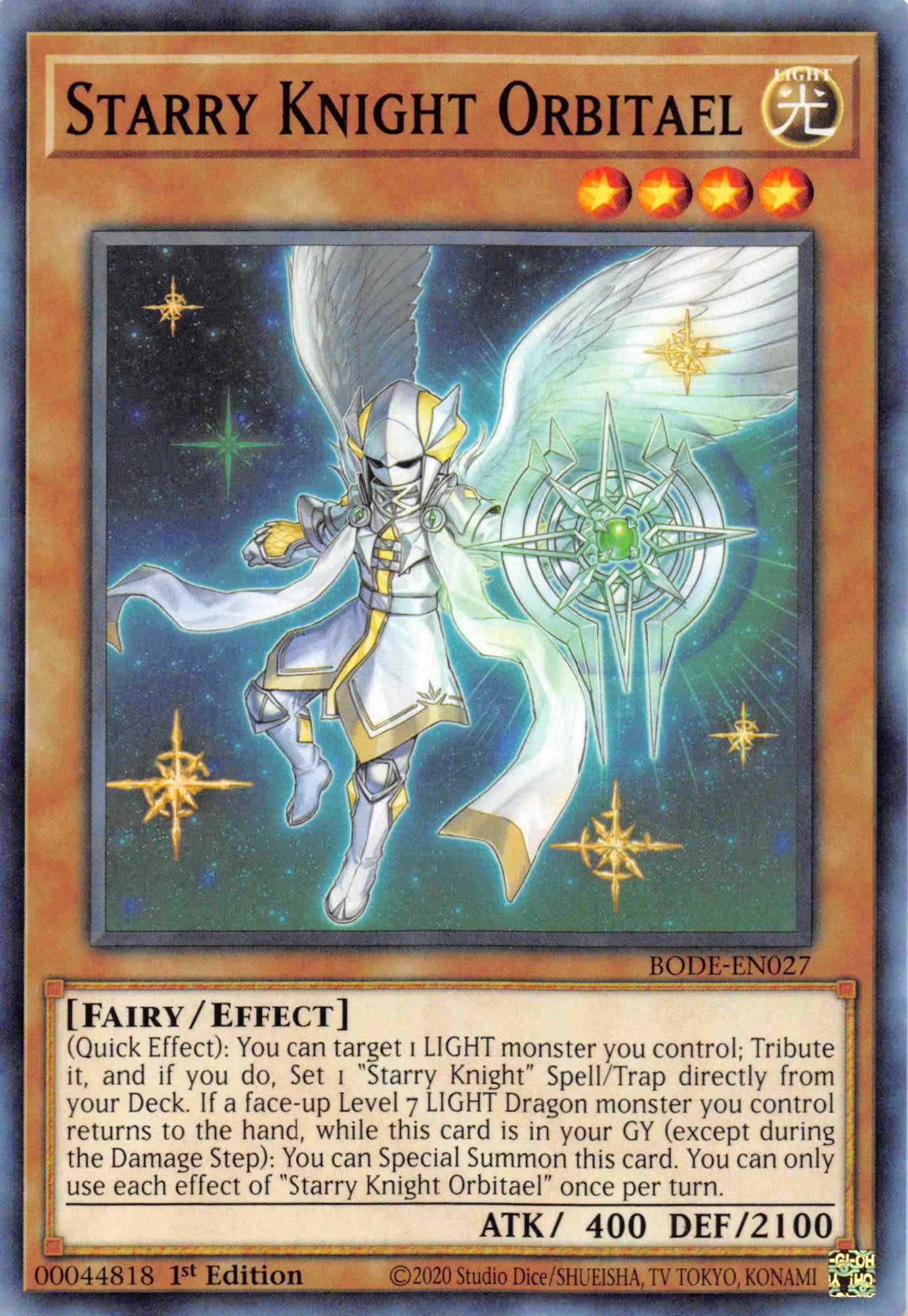 Starry Knight Orbitael [BODE-EN027] Common | Card Merchant Takapuna