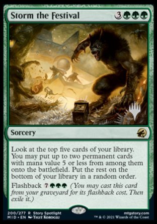 Storm the Festival (Promo Pack) [Innistrad: Midnight Hunt Promos] | Card Merchant Takapuna