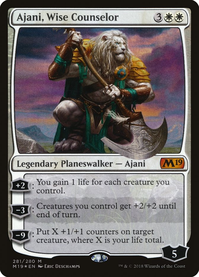 Ajani, Wise Counselor [Core Set 2019] | Card Merchant Takapuna