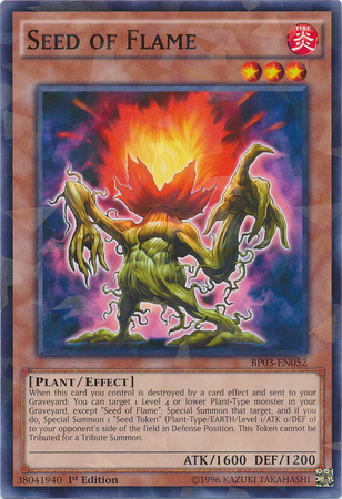 Seed of Flame [BP03-EN052] Shatterfoil Rare | Card Merchant Takapuna