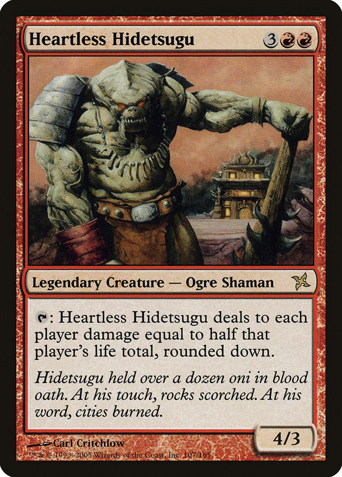 Heartless Hidetsugu [Betrayers of Kamigawa] | Card Merchant Takapuna