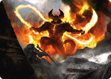 The Balrog, Flame of Udun Art Card [The Lord of the Rings: Tales of Middle-earth Art Series] | Card Merchant Takapuna