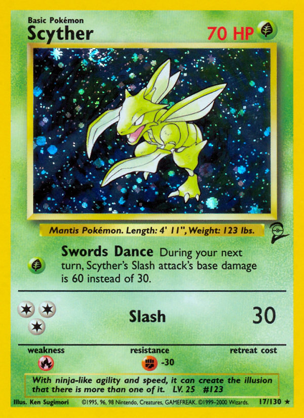 Scyther (17/130) [Base Set 2] | Card Merchant Takapuna