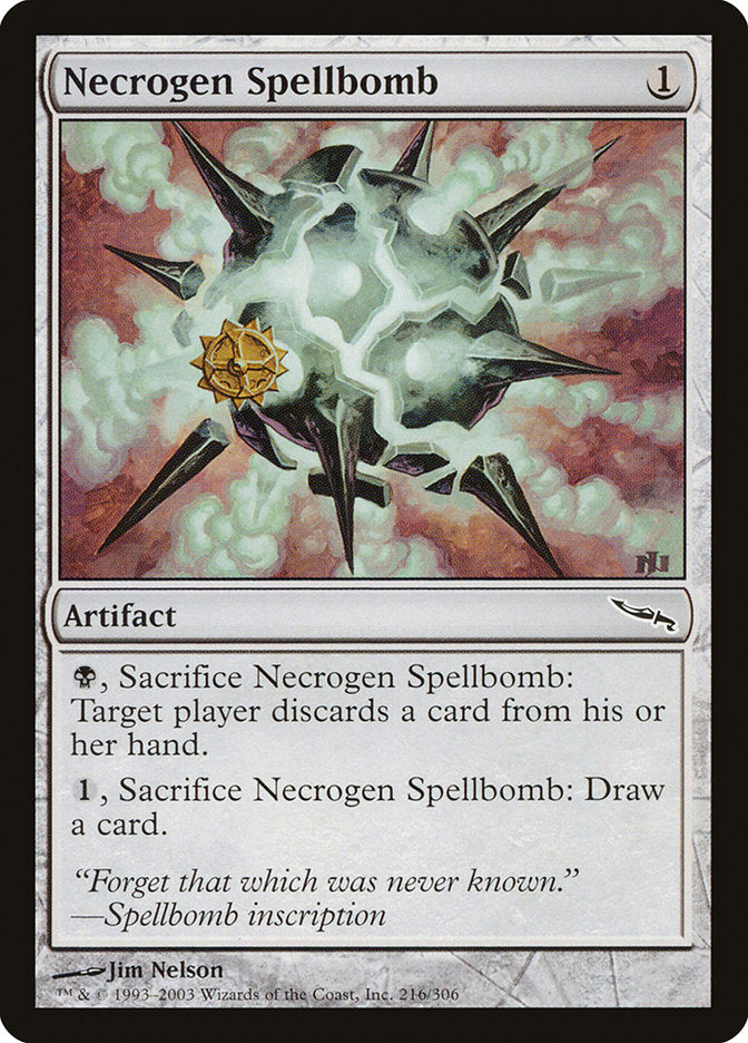 Necrogen Spellbomb [Mirrodin] | Card Merchant Takapuna