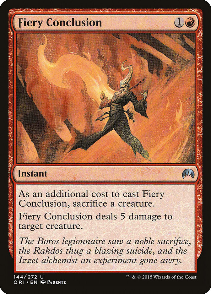 Fiery Conclusion [Magic Origins] | Card Merchant Takapuna