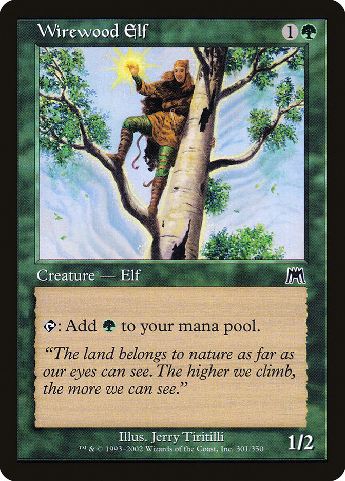 Wirewood Elf [Onslaught] | Card Merchant Takapuna