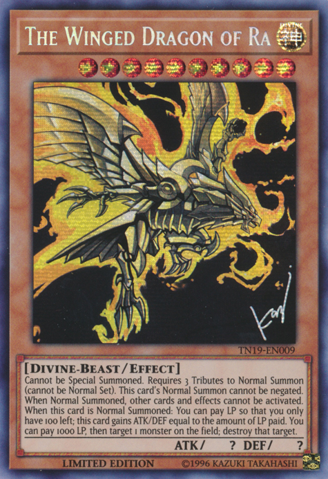 The Winged Dragon of Ra [TN19-EN009] Prismatic Secret Rare | Card Merchant Takapuna