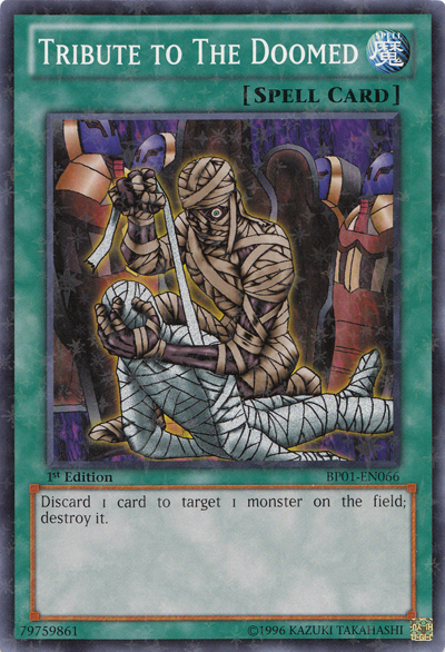 Tribute to the Doomed [BP01-EN066] Starfoil Rare | Card Merchant Takapuna