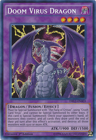 Doom Virus Dragon [DRL2-EN003] Secret Rare | Card Merchant Takapuna