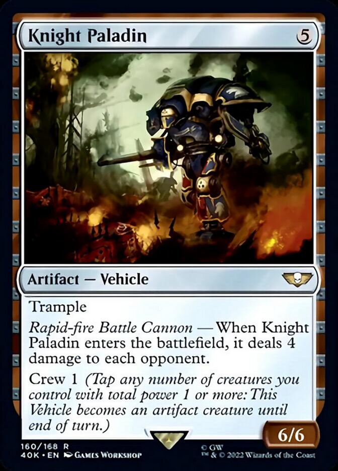 Knight Paladin (Surge Foil) [Warhammer 40,000] | Card Merchant Takapuna