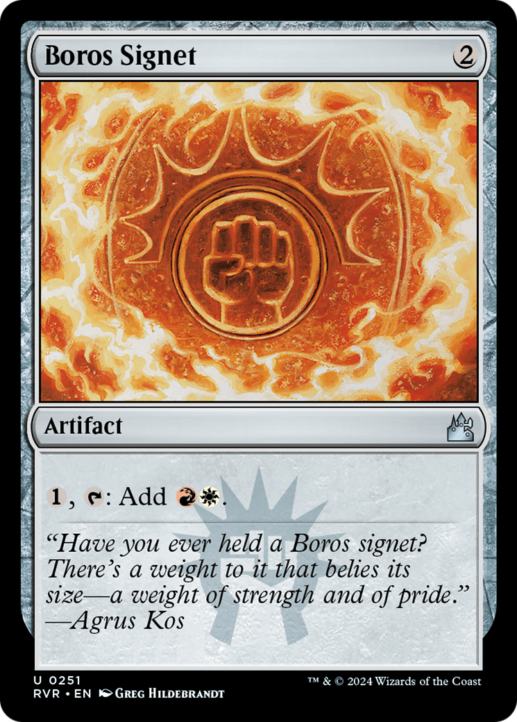 Boros Signet [Ravnica Remastered] | Card Merchant Takapuna