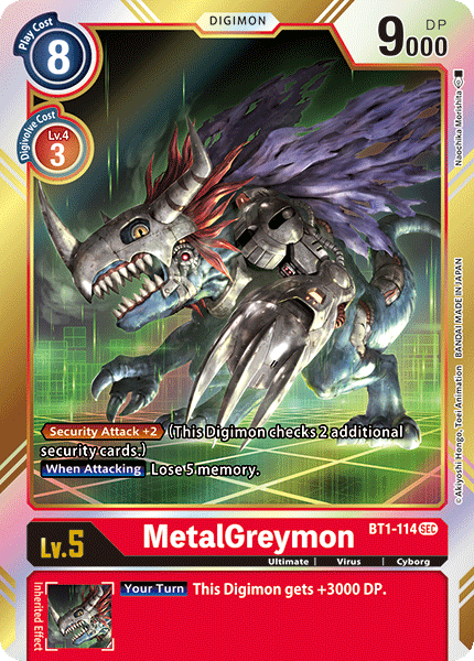 MetalGreymon [BT1-114] [Release Special Booster Ver.1.0] | Card Merchant Takapuna