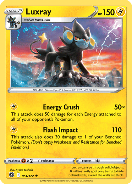 Luxray (051/172) [Sword & Shield: Brilliant Stars] | Card Merchant Takapuna