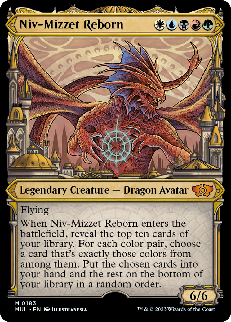 Niv-Mizzet Reborn (Halo Foil) [Multiverse Legends] | Card Merchant Takapuna