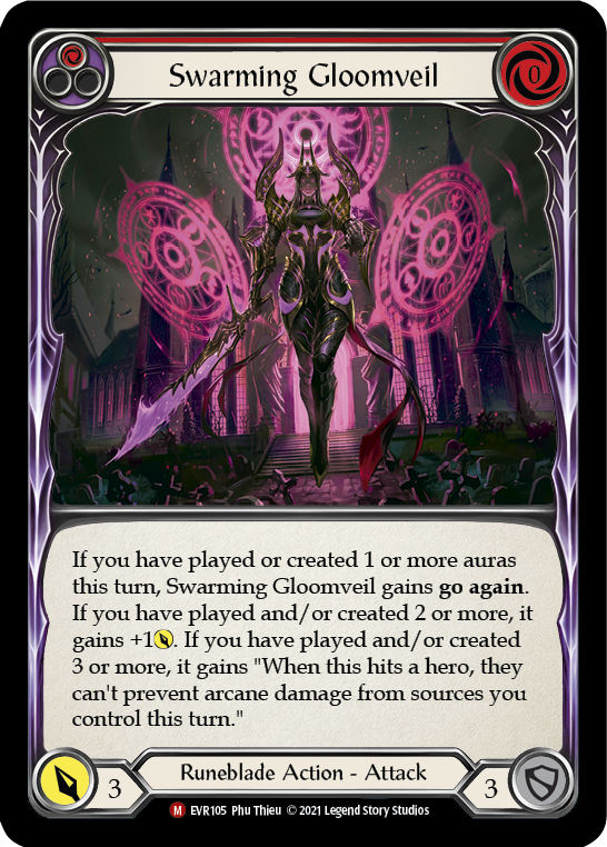 Swarming Gloomveil [EVR105] (Everfest)  1st Edition Rainbow Foil | Card Merchant Takapuna