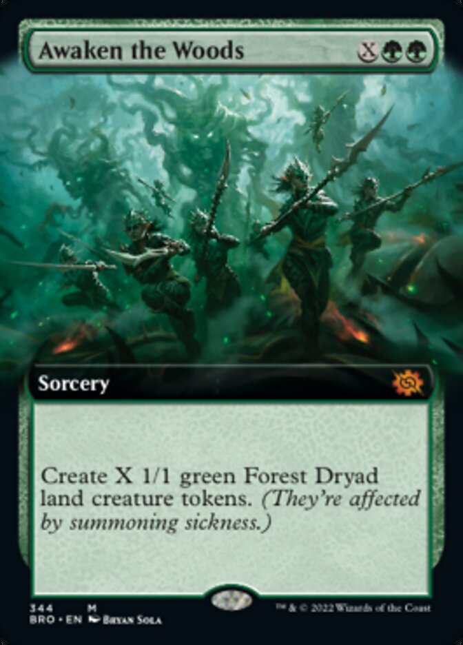 Awaken the Woods (Extended Art) [The Brothers' War] | Card Merchant Takapuna