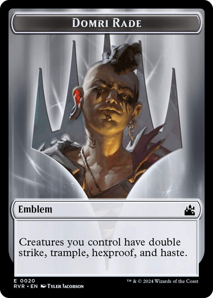 Domri Rade Emblem [Ravnica Remastered Tokens] | Card Merchant Takapuna