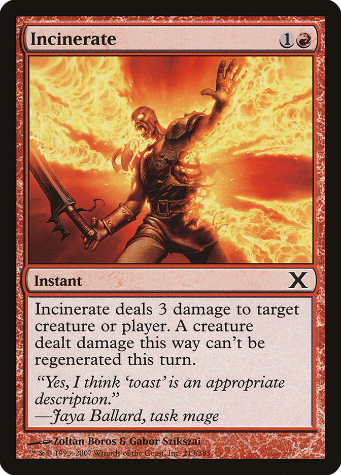 Incinerate [Tenth Edition] | Card Merchant Takapuna