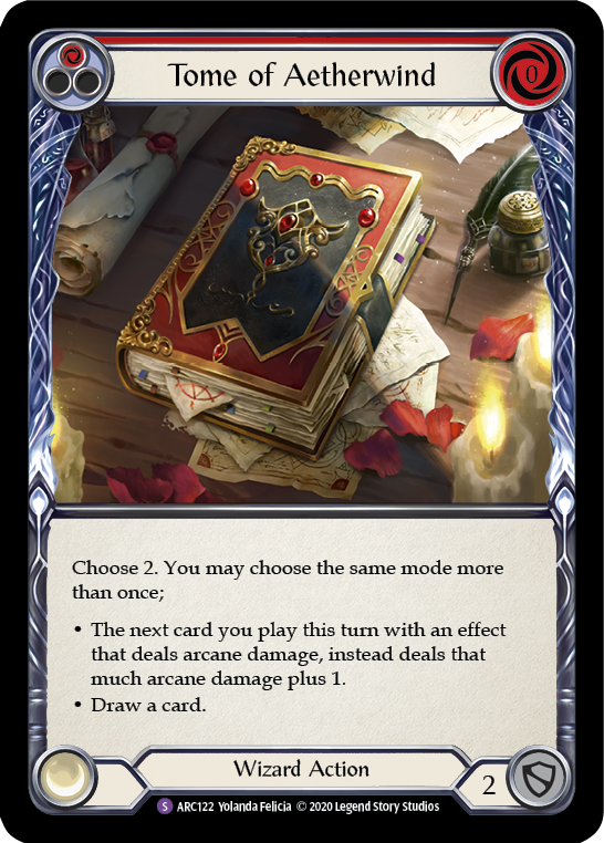 Tome of Aetherwind [U-ARC122] (Arcane Rising Unlimited)  Unlimited Normal | Card Merchant Takapuna