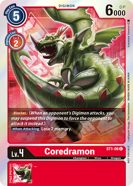 Coredramon [ST1-06] (Event Pack) [Starter Deck: Gaia Red Promos] | Card Merchant Takapuna