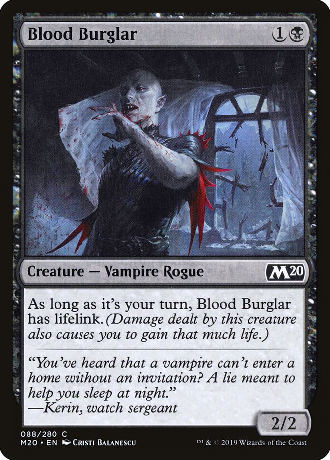 Blood Burglar [Core Set 2020] | Card Merchant Takapuna