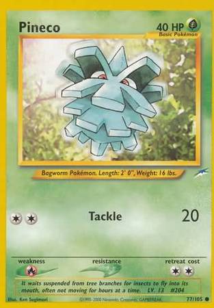 Pineco (77/105) [Neo Destiny Unlimited] | Card Merchant Takapuna