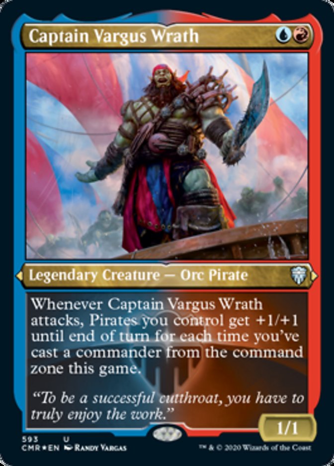 Captain Vargus Wrath (Etched) [Commander Legends] | Card Merchant Takapuna