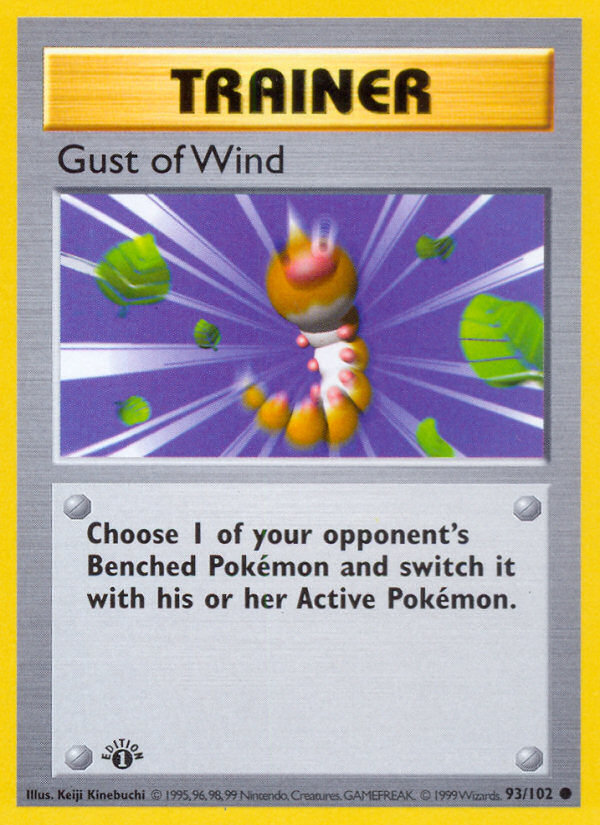 Gust of Wind (93/102) (Shadowless) [Base Set 1st Edition] | Card Merchant Takapuna