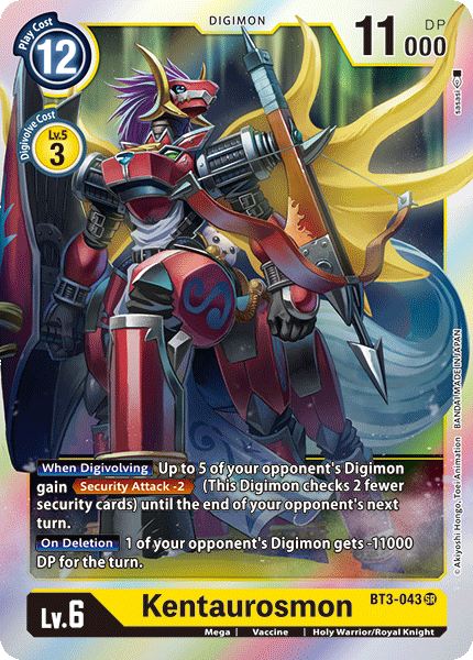 Kentaurosmon [BT3-043] [Release Special Booster Ver.1.0] | Card Merchant Takapuna