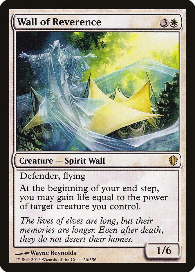 Wall of Reverence [Commander 2013] | Card Merchant Takapuna