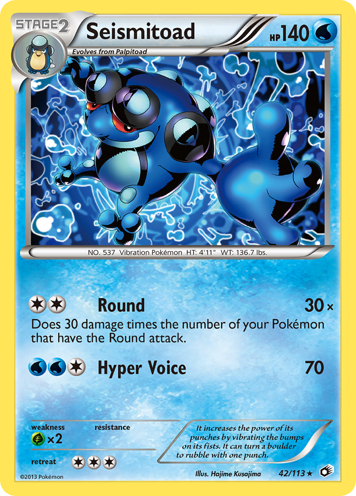 Seismitoad (42/113) [Black & White: Legendary Treasures] | Card Merchant Takapuna