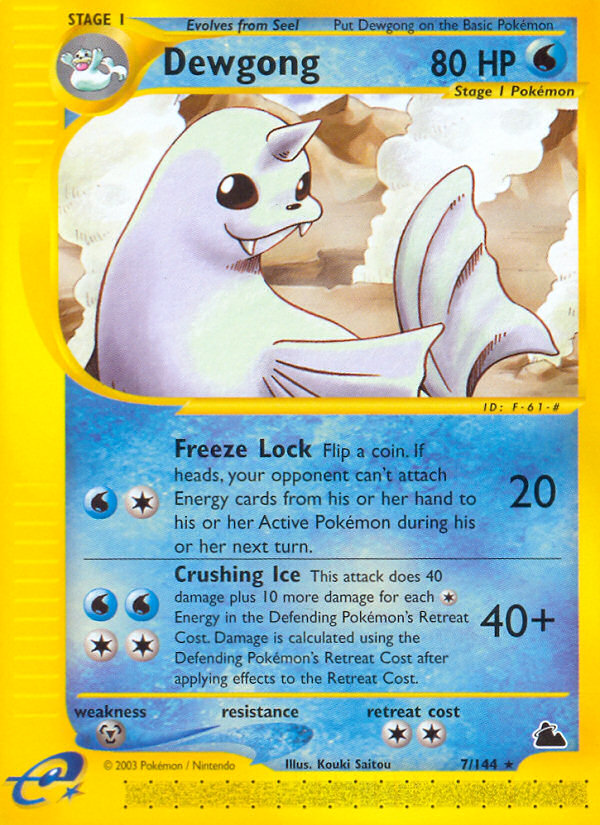 Dewgong (7/144) [Skyridge] | Card Merchant Takapuna