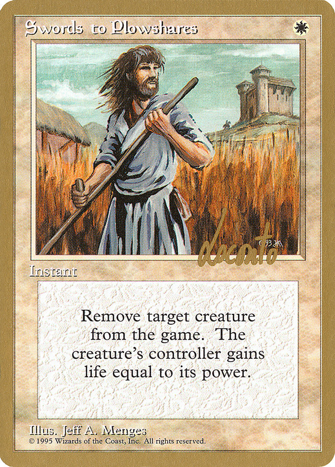 Swords to Plowshares (Michael Loconto) [Pro Tour Collector Set] | Card Merchant Takapuna